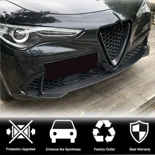 Labbro anteriore (per Base, 2017-2023, Carbonio) Alfa Romeo Stelvio 2016- foto 3