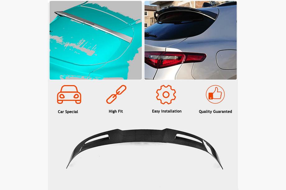 Alfa Romeo Stelvio 2016- Spoiler Posteriore V3 (2017-2023, ABS) Foto 3