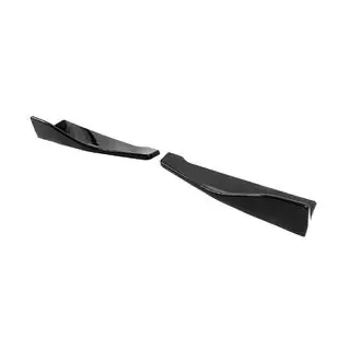Estensioni universali Flap per paraurti posteriore Tipo-B (2 pz, nero lucido, plastica ABS) foto 3