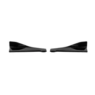 Estensioni universali Flap per paraurti posteriore Tipo-B (2 pz, nero lucido, plastica ABS) foto 4