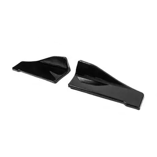 Flap universali per paraurti posteriore Tipo-C (2 pz, nero lucido, plastica ABS) foto 2