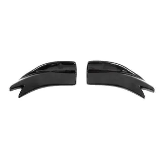 Flap universali per paraurti posteriore Tipo-F (2 pz, nero lucido, plastica ABS) foto 3