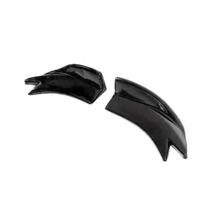 Flap universali per paraurti posteriore Tipo-F (2 pz, nero lucido, plastica ABS) foto 4