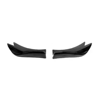 Flap universali per paraurti posteriore Tipo-F (2 pz, nero lucido, plastica ABS) foto 1
