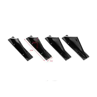 Diffusore Posteriore Universale Tipo-F (4pz, Nero Lucido, Plastica ABS) foto 2