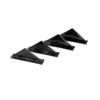 Diffusore Posteriore Universale Tipo-F (4pz, Nero Lucido, Plastica ABS) foto 3
