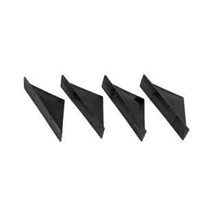 Diffusore Posteriore Universale Tipo-F (4pz, Nero Lucido, Plastica ABS) foto 4