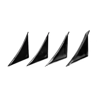 Diffusore Posteriore Universale Tipo-G (4pz, Nero Lucido, Plastica ABS) foto 3
