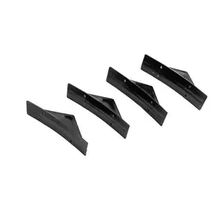 Diffusore Posteriore Universale Tipo-G (4pz, Nero Lucido, Plastica ABS) foto 4