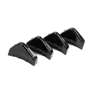 Diffusore Posteriore Universale Tipo-D (4pz, Nero Lucido, Plastica ABS) foto 4