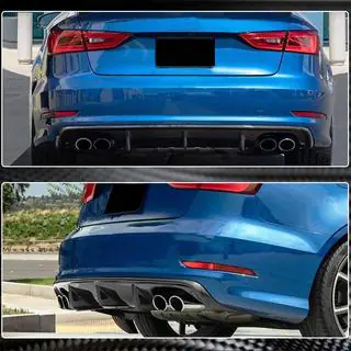 Diffusore paraurti posteriore V1 (per Base Sedan 2012-2016, Carbonio) Audi A3 2012-2020 foto 3