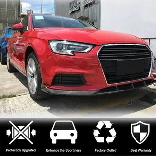 Labbro paraurti anteriore Lip V1 (per Base 2017-2020 Sedan, Carbonio) foto 3