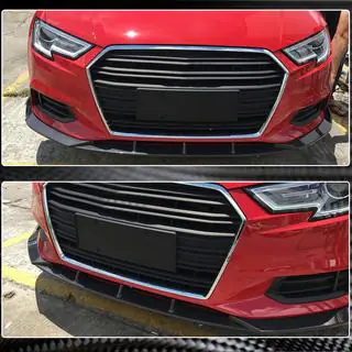 Labbro paraurti anteriore Lip V1 (per Base 2017-2020 Sedan, Carbonio) foto 4