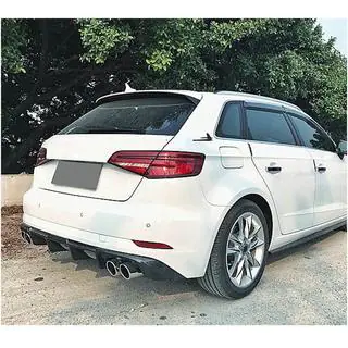 Diffusore Posteriore paraurti V2 (per S-Line HB 2017-2020, Carbonio) Audi A3 2012-2020 foto 2