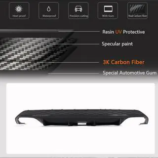 Diffusore posteriore V2 per S-Line Sedan 2020-2023 (Carbonio) Audi A3 2020- foto 4