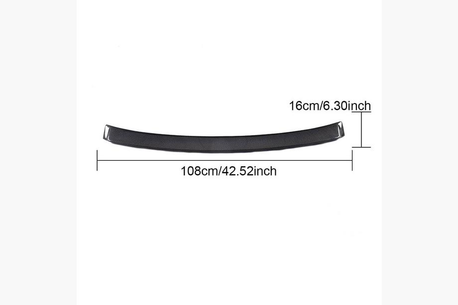 Audi A3 2012-2020 Spoiler lunotto posteriore V2 (per Sedan, Carbonio) Foto 5