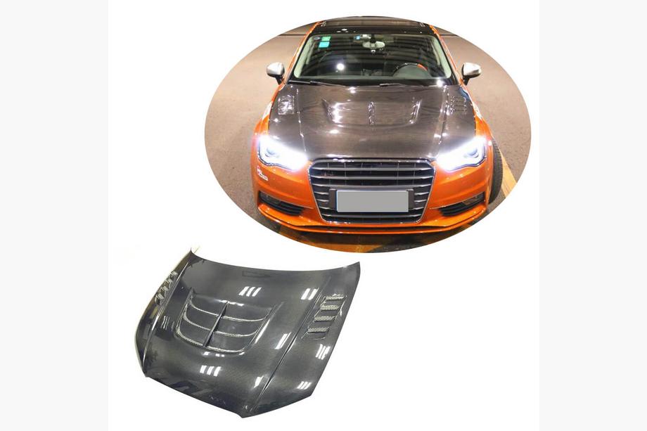 Audi A3 2012-2020 Cofano V1 (per Sedan 2012-2016, Fibra di Carbonio) Image