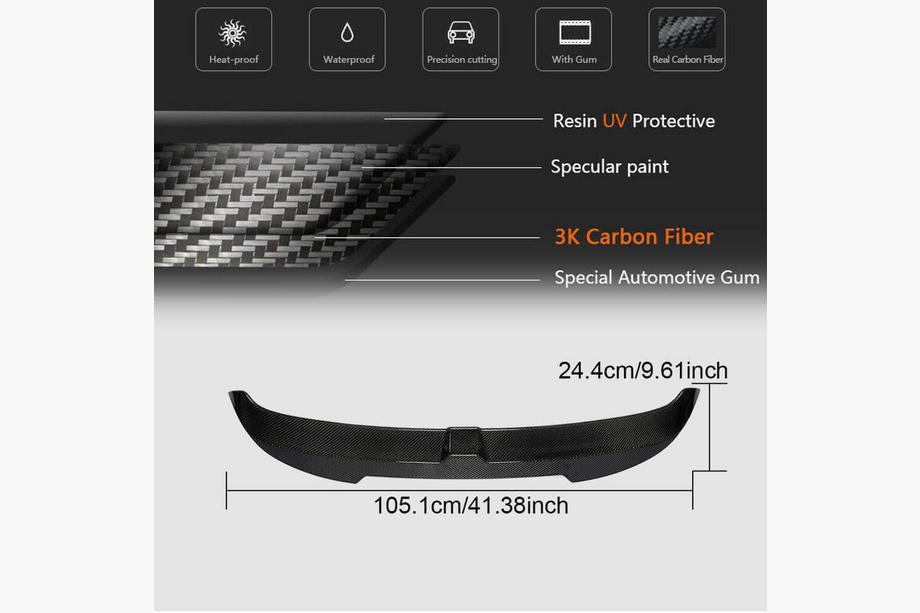 Audi A3 2020- Spoiler (per HB, Carbonio) Foto 6