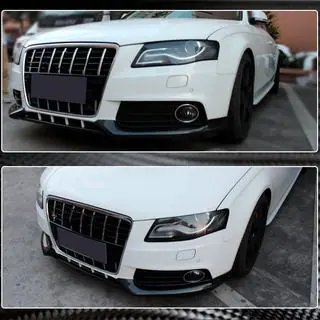 Estensioni Flap paraurti anteriore (per Base 2007-2011, Carbonio) Audi A4 B8 2007-2015 foto 4