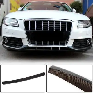Labbro centrale paraurti anteriore (per Base 2007-2011, Carbonio) Audi A4 B8 2007-2015 foto 1