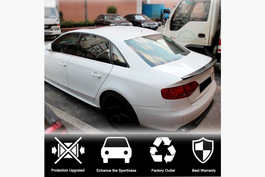 Audi A4 B8 2007-2015 Spoiler V1 (per Base 2007-2011, Carbonio) Foto 2