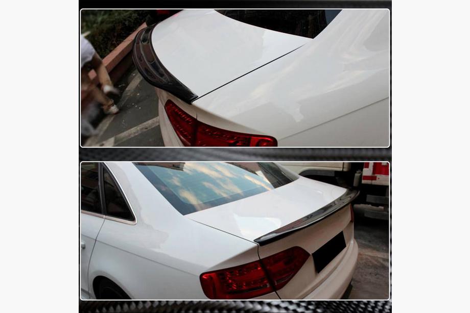 Audi A4 B8 2007-2015 Spoiler V1 (per Base 2007-2011, Carbonio) Foto 3