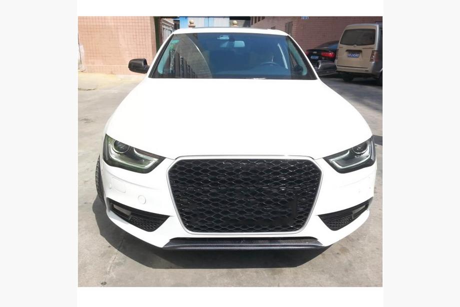 Audi A4 B8 2007-2015 Labbro paraurti anteriore (per Base 2011-2015, Carbonio) Foto 2