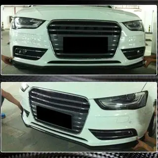 Labbro anteriore paraurti (per Base 2011-2015, Carbonio) Audi A4 B8 2007-2015 foto 4