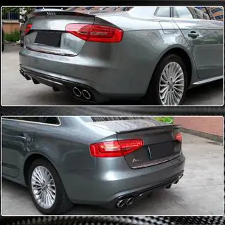 Diffusore Paraurti Posteriore (per Base 2011-2015, Carbonio) Audi A4 B8 2007-2015 foto 3