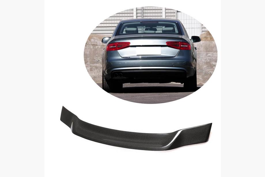 Audi A4 B8 2007-2015 Spoiler V4 (per Base 2011-2015, Carbonio) Foto 1