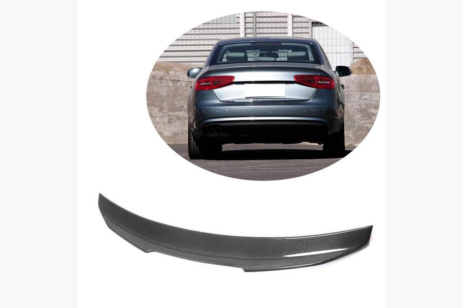 Audi A4 B8 2007-2015 Spoiler V3 (per Base 2011-2015, Carbonio) Foto 1