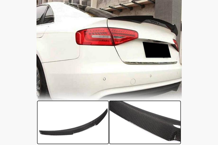 Audi A4 B8 2007-2015 Spoiler V1 (per Base 2011-2015, Carbonio) Foto 1