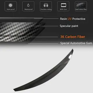 Spoiler V1 (per Sedan, Carbonio) foto 3
