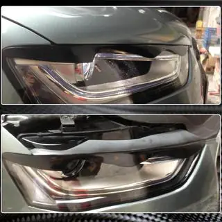 Palpebre fari (2011-2015, Carbonio) Audi A4 B8 2007-2015 foto 2