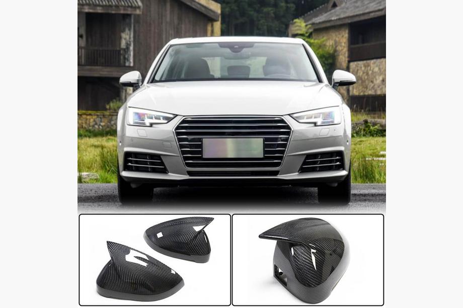 Audi A4 B9 2015-2024 Coperture Specchietti Coppia LHD Ricambio (Carbonio) V1 Foto 1