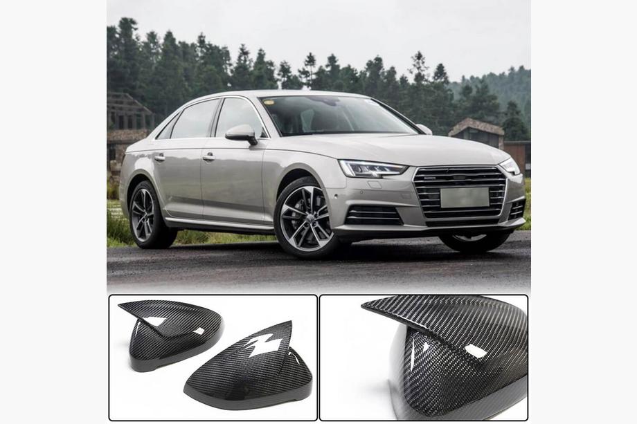Audi A4 B9 2015-2024 Coperture Specchietti Coppia LHD Ricambio (Carbonio) V1 Foto 4