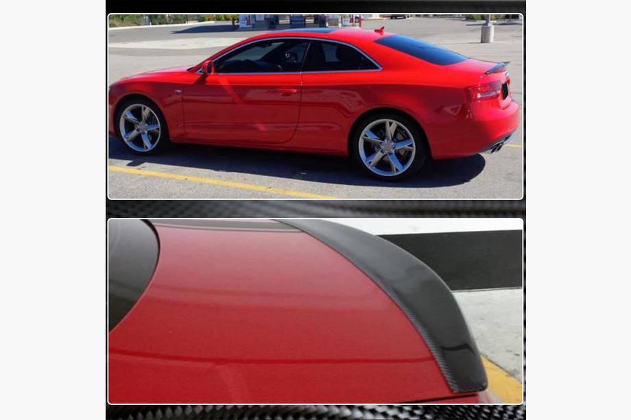 Audi A5 2007-2015 Spoiler posteriore cofano (FRP) Foto 4