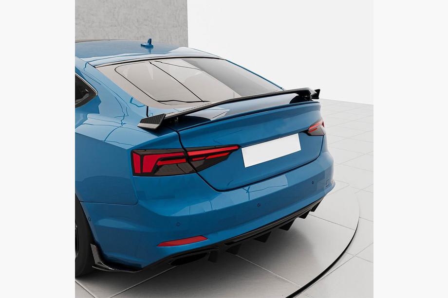 Audi A5 2016-2025 Diffusore Posteriore Paraurti V3 (per S-Line 2016-2020, Carbonio) Foto 3