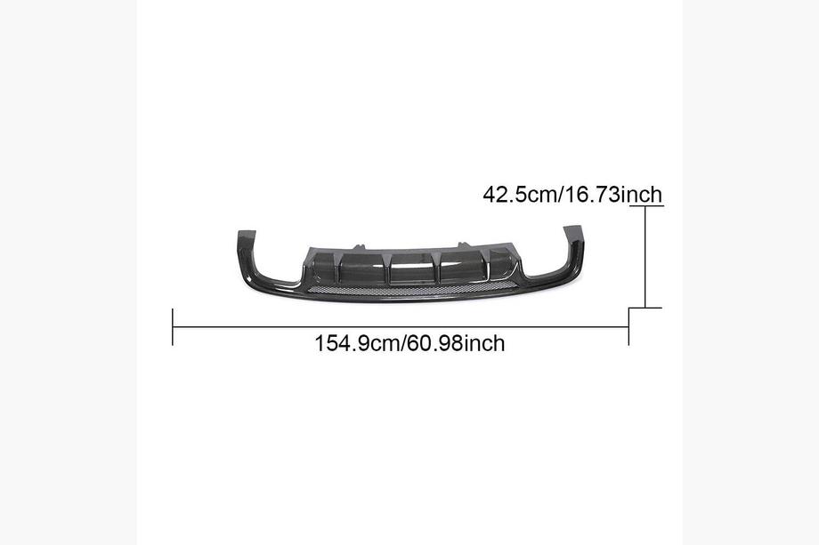 Audi A5 2016-2025 Diffusore Posteriore Paraurti V3 (per S-Line 2016-2020, Carbonio) Foto 10