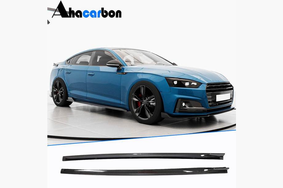 Audi A5 2016-2025 Minigonne Laterali 2016-2020 V1 (per Sportback, Carbonio) Foto 1
