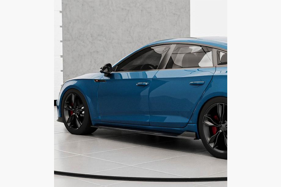 Audi A5 2016-2025 Minigonne Laterali 2016-2020 V1 (per Sportback, Carbonio) Foto 2