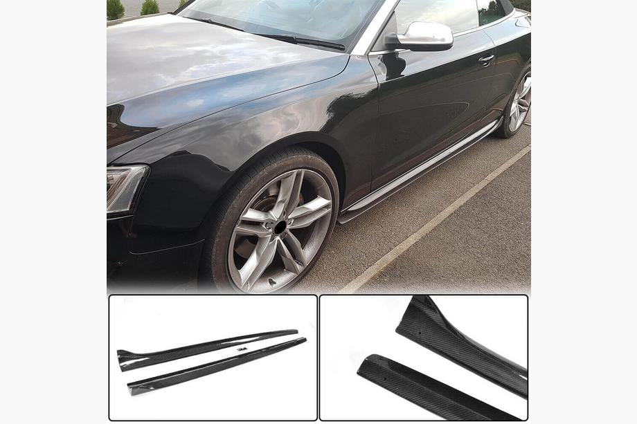 Audi A5 2007-2015 Minigonne Laterali (Coupé/Cabrio, Carbonio) Foto 1