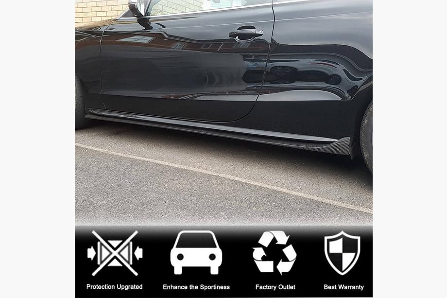 Audi A5 2007-2015 Minigonne Laterali (Coupé/Cabrio, Carbonio) Foto 2