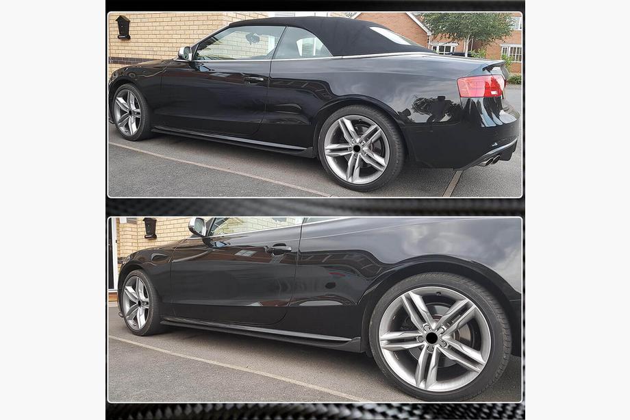 Audi A5 2007-2015 Minigonne Laterali (Coupé/Cabrio, Carbonio) Foto 3