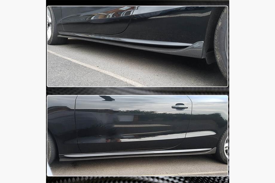 Audi A5 2007-2015 Minigonne Laterali (Coupé/Cabrio, Carbonio) Foto 4