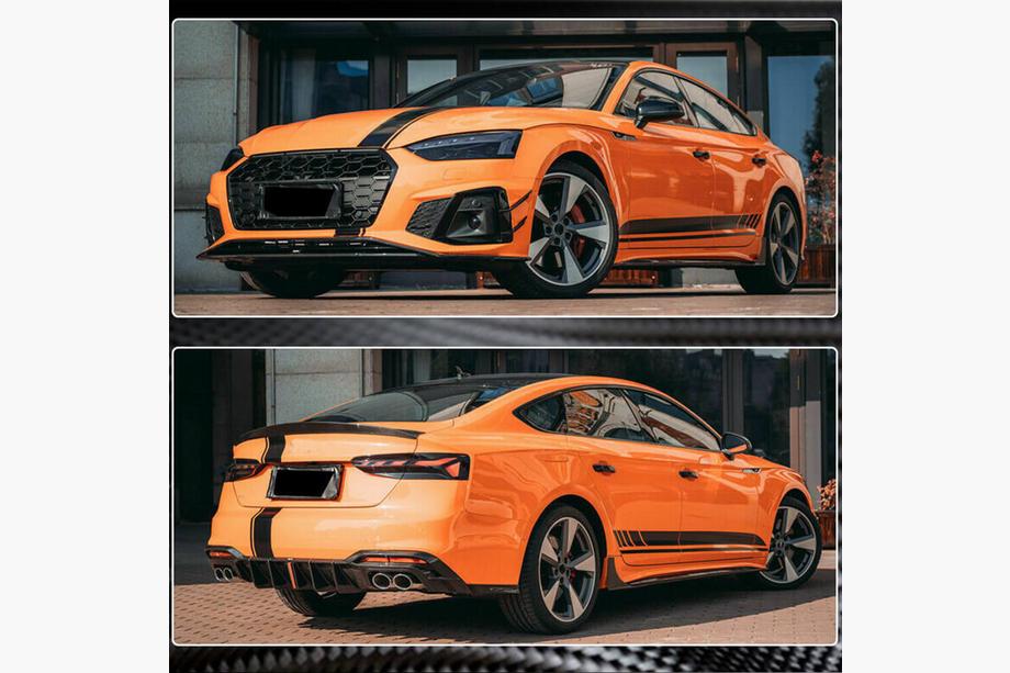 Audi A5 2016-2025 Minigonne Laterali 2021-2025 V1 (per Sportback, Carbonio) Foto 3