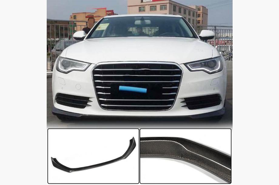 Audi A6 C7 2011-2017 Labbro Paraurti Anteriore Carbonio (per Base 2012-2015) Image