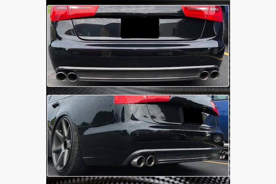 Audi A6 C7 2011-2017 Diffusore Paraurti Posteriore Carbonio (per Base 2011-2014) Foto 3