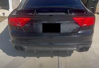 Audi A7 2010-2018 Diffusore Paraurti Posteriore V1 (per S-Line, 2010-2014, Plastica) foto 6