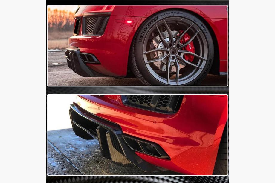 Audi R8 2015- Diffusore Posteriore V1 (2015-2020, Carbonio) Foto 3